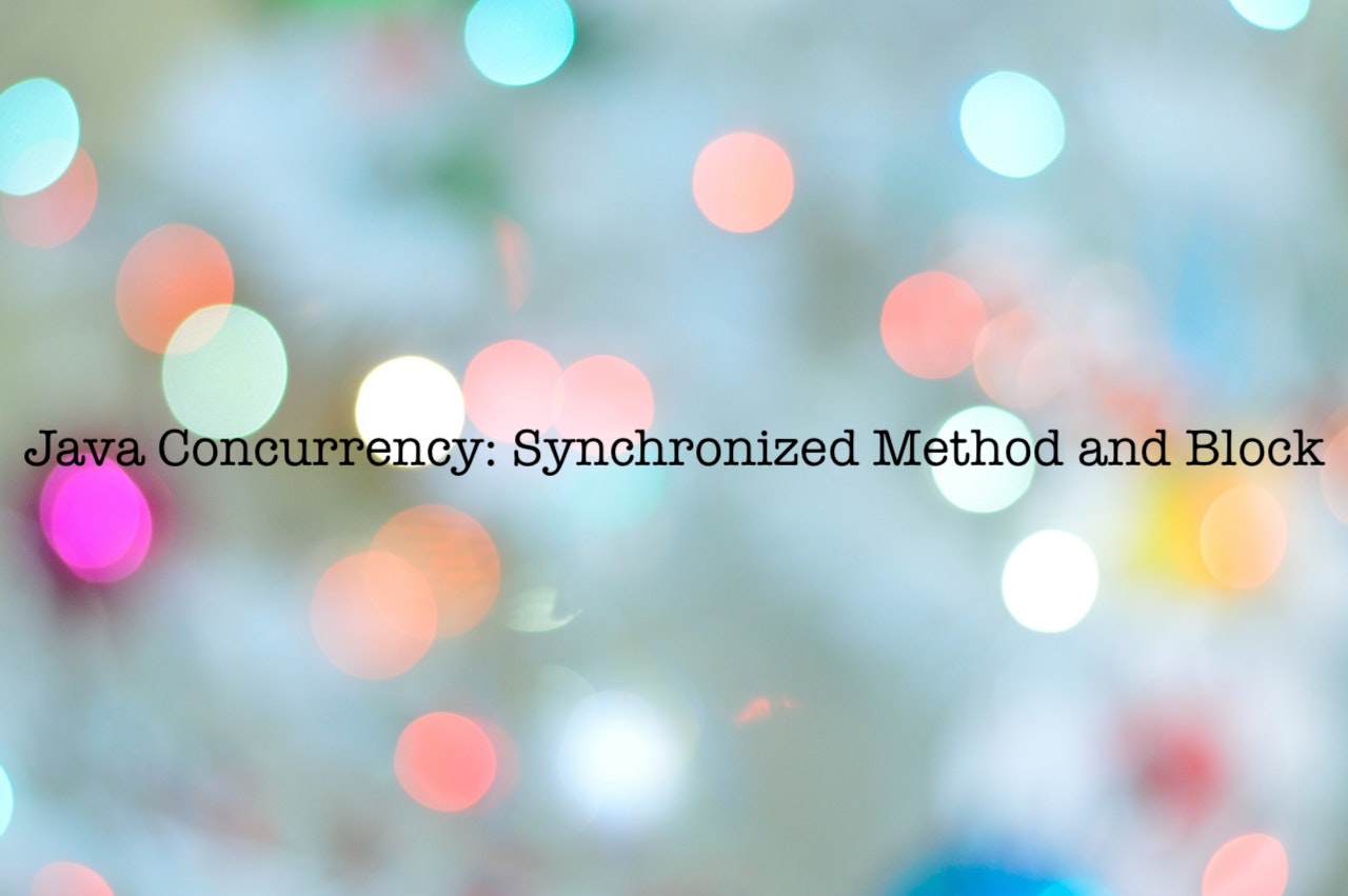 synchronization in java